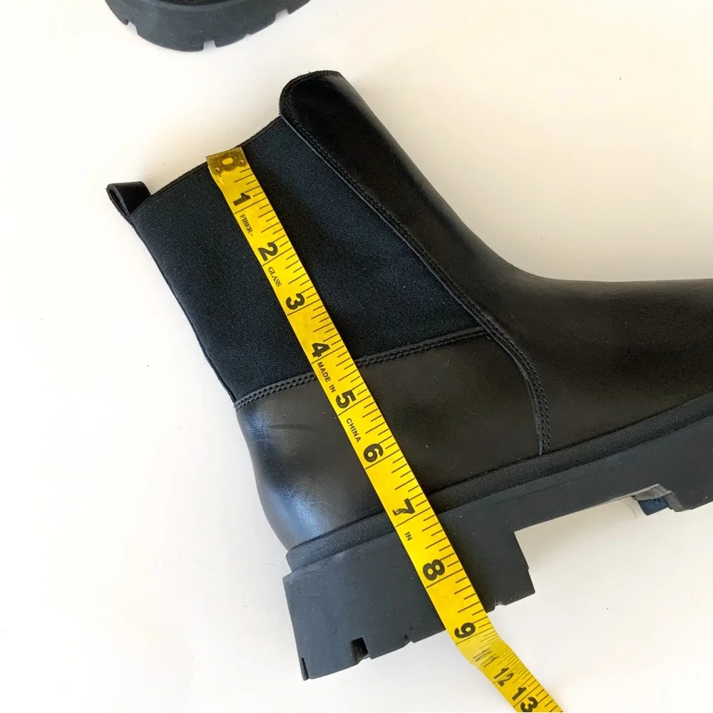 Schutz NWOT Billie Casual Atanado Black Boots Size 9.5 - Picture 6 of 11